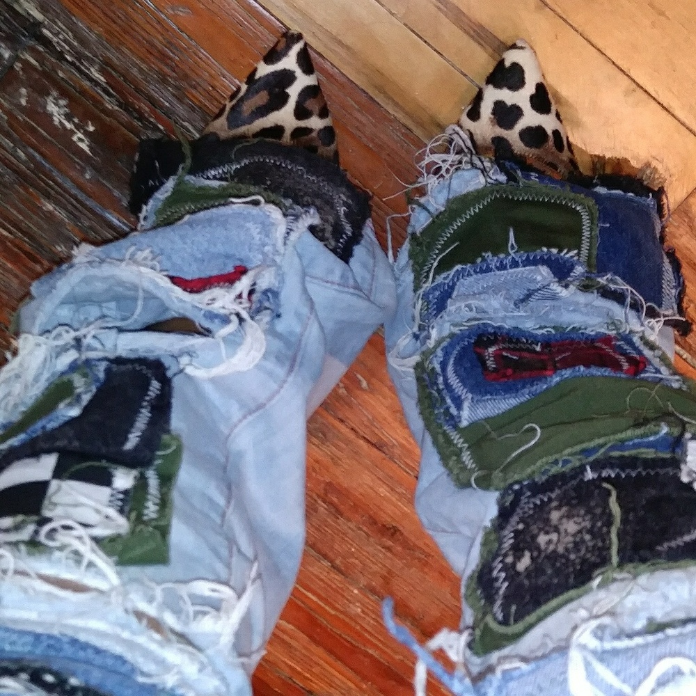 Custom Patchwork Jeans. All Sizes - image 5